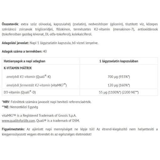 Natur Tanya - Oliv K2+D3, 40 Mjukkapslar - Bild 2