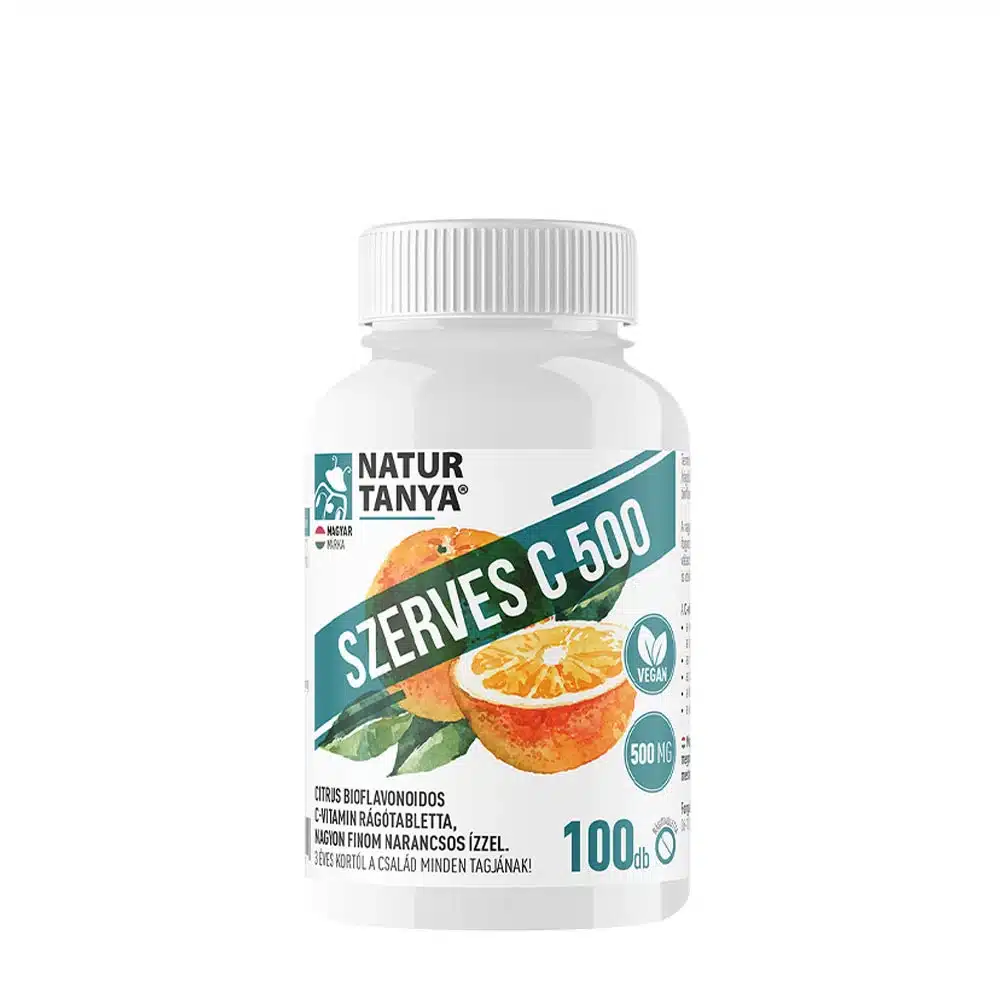 Natur Tanya - Organisk C 500, 100 tuggtabletter, apelsinsmak | Nya produkterVitamin C | Apoteka