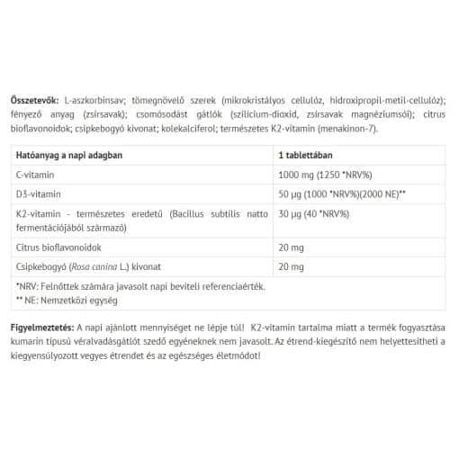 Natur Tanya - Organisk C+D+K, 60 tabletter - Bild 2