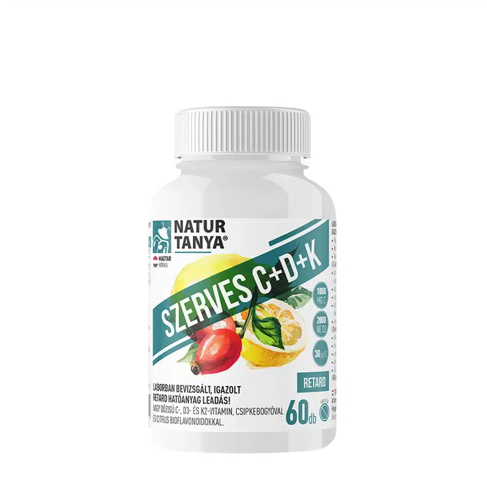 Natur Tanya - Organisk C+D+K, 60 tabletter | Nya produkterD-vitaminK-vitaminVitamin C | Apoteka