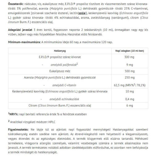 Natur Tanya - S. Flu Junior Immunstödjande Sirap för Barn, 100 ml - Bild 2