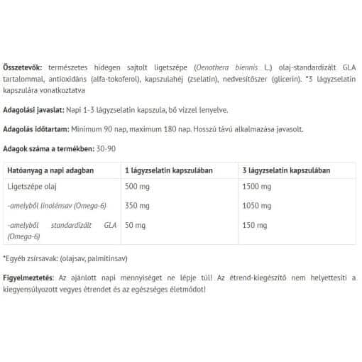 Natur Tanya - Standardiserade Kapslar av Nattljusolja, 90 Mjukkapslar - Bild 2