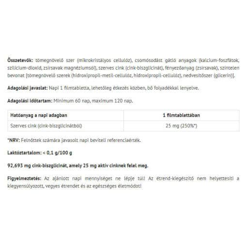 Natur Tanya - Zink Bisglycinat, 60 tabletter - Bild 2