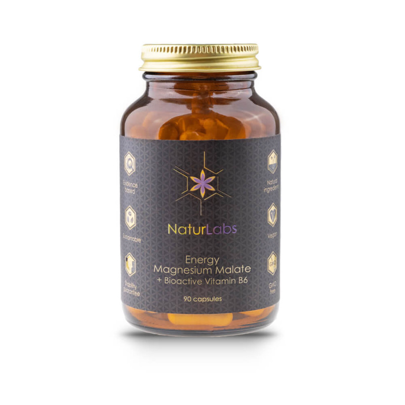 NaturLabs - Energy Magnesium Malate + Bioaktivt Vitamin B6, Kapslar | Nya produkterB-vitaminMagnesium | Apoteka