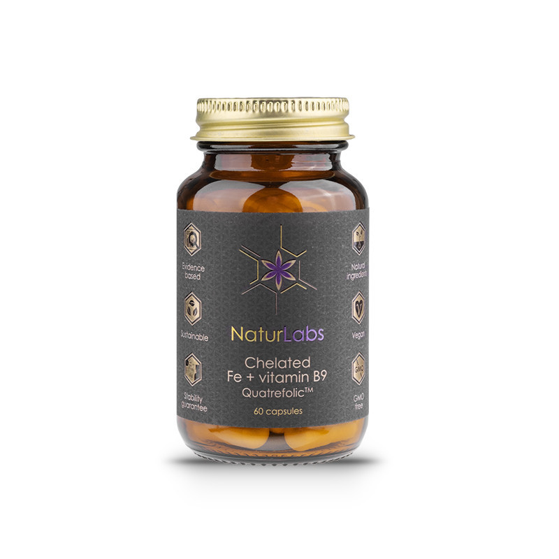 NaturLabs - Järn Kelaterat + B9 (Folsyra), Kapslar | Nya produkterJärnFolatFolsyra | Apoteka