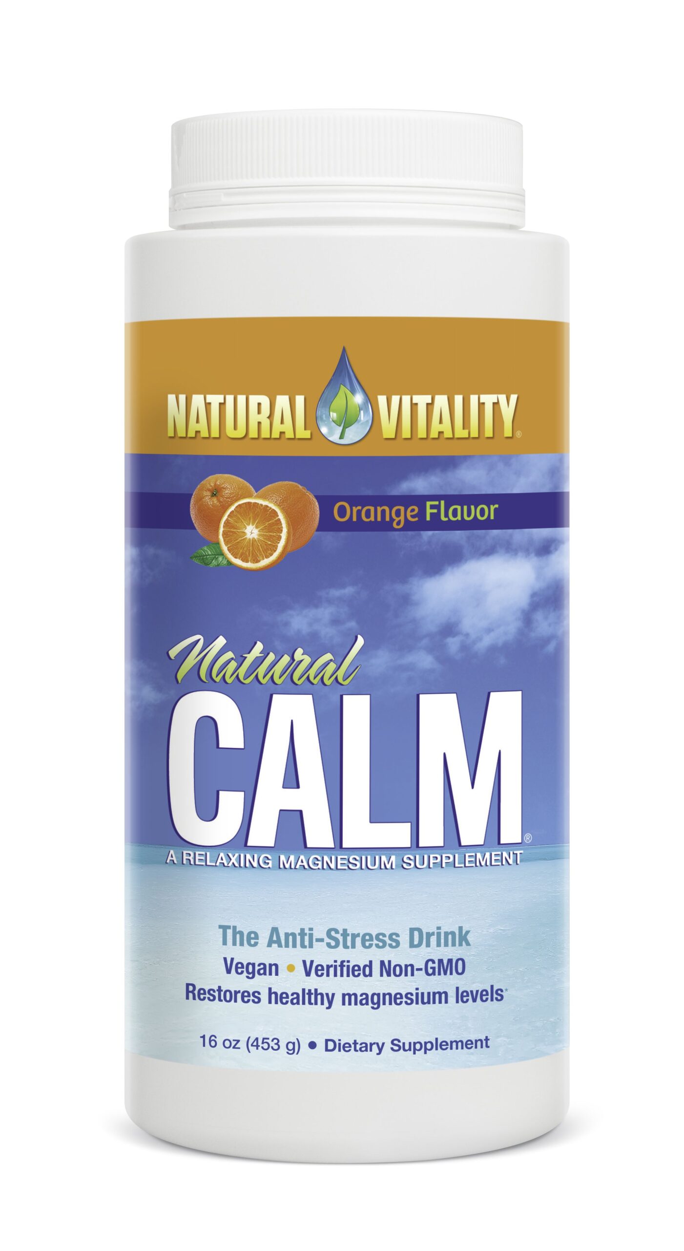 Natural Vitality - Natural Calm, Apelsin, 453g | Vitaminer och MineralerHälsa och välbefinnandeHälsokost | Apoteka