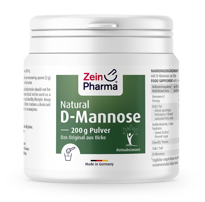 Zein Pharma - Naturligt D-Mannospulver, 200g | Veganska produkterHälsa och välbefinnandeHälsokostOmega & Näringsoljor | Apoteka