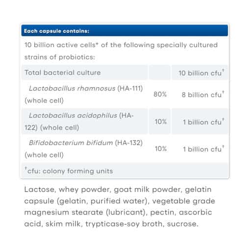 Natural Factors - Acidophilus & Bifidus Dubbel Styrka, 180 Kapslar - Bild 2