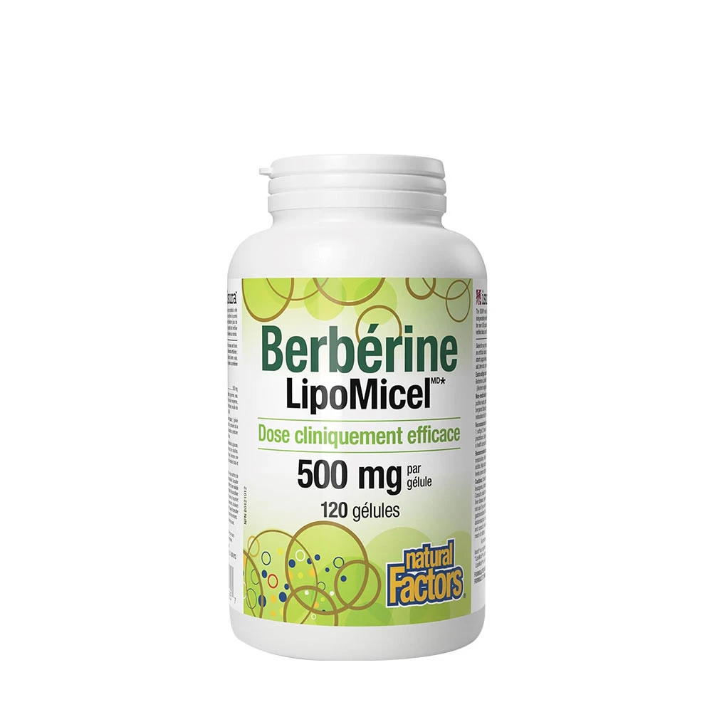 Natural Factors Berberine LipoMicel Matrix (120 Softgels)