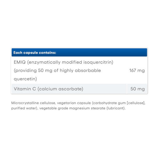 Natural Factors - Bioaktivt Quercetin EMIQ, 50 mg, 60 kapslar - Bild 2