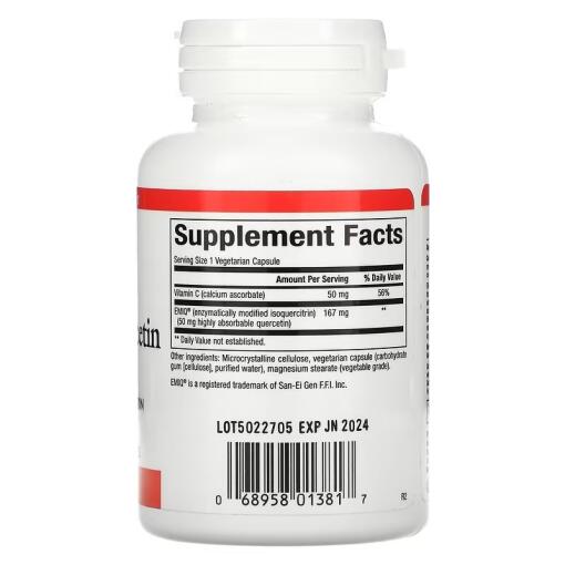Natural Factors - Bioaktivt Quercetin EMIQ, 50 mg, 60 kapslar - Bild 5