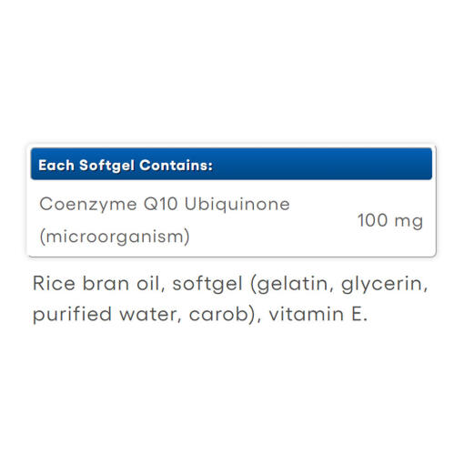Natural Factors - Coenzym Q10 100 % Naturlig, 100 mg (60 Mjukkapslar) - Bild 2