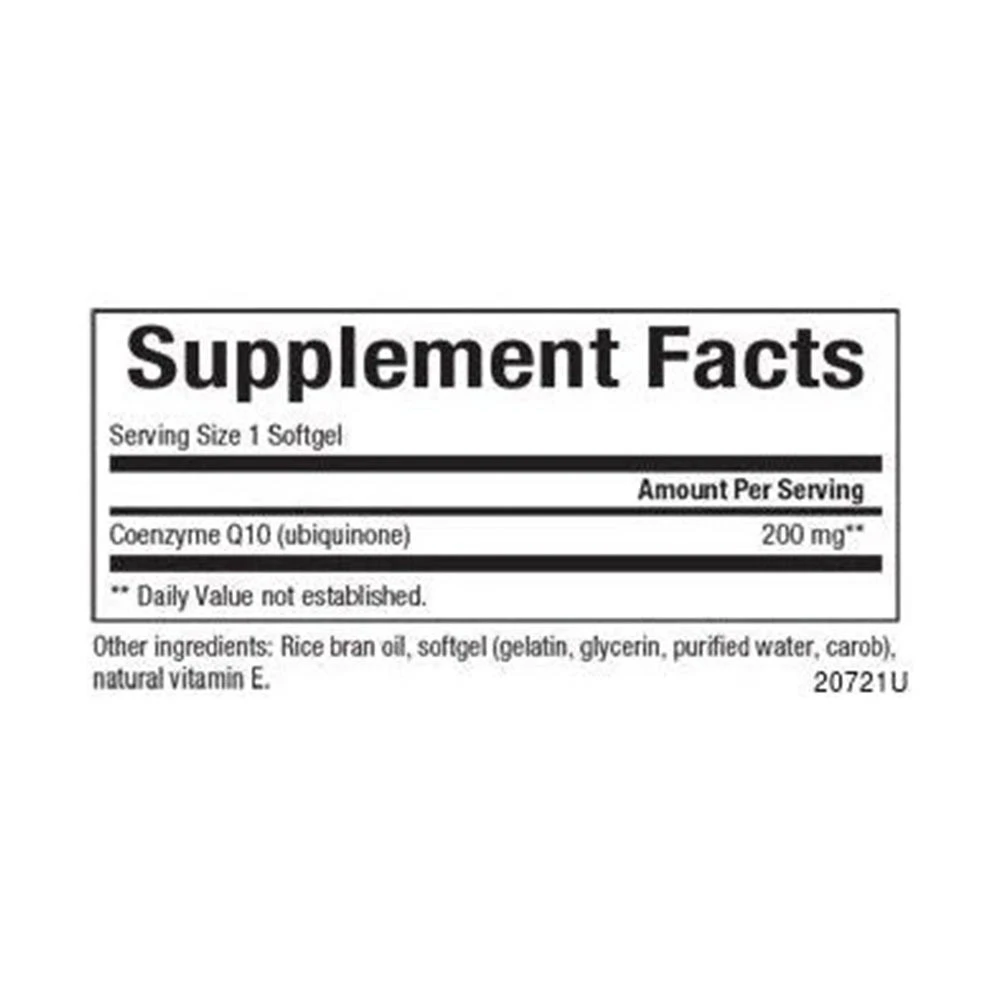 Natural Factors - Natural Factors Coenzyme Q10 100 % Natural (60 Softgels) - Bild 2