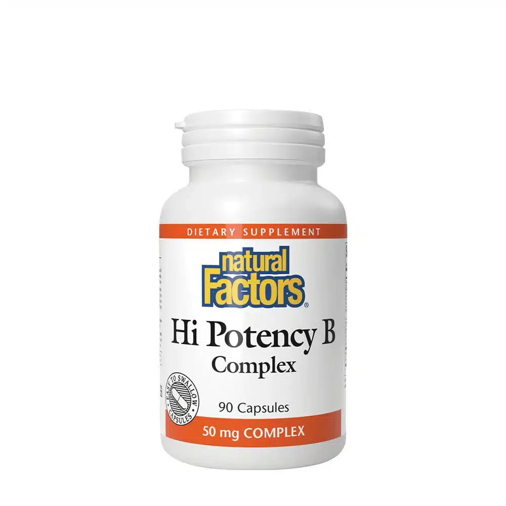 Natural Factors - Hi Potency B-komplex, 90 kapslar | Nya produkterVissa vitaminerB-vitamin | Apoteka