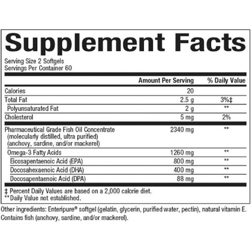 Natural Factors - Rx Omega-3 Factors, 120 mjukkapslar - Bild 3