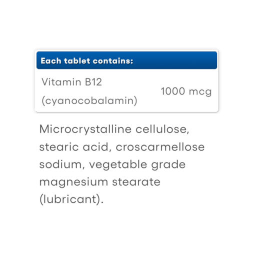 Natural Factors - Vitamin B12, 1000 mcg, 90 tabletter - Bild 4