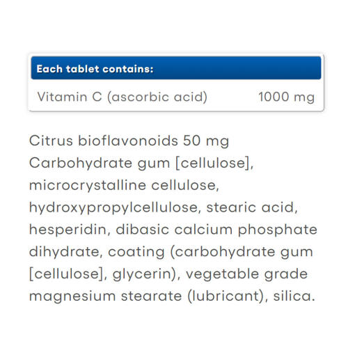 Natural Factors - Vitamin C Tidsfrisättning, 1000 mg (90 tabletter) - Bild 2