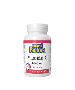 Natural Factors Vitamin C Time Release 1000 mg (90 Tablets)