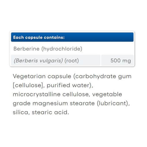 Natural Factors - WellBetX Berberine, 500 mg, 120 kapslar - Bild 2