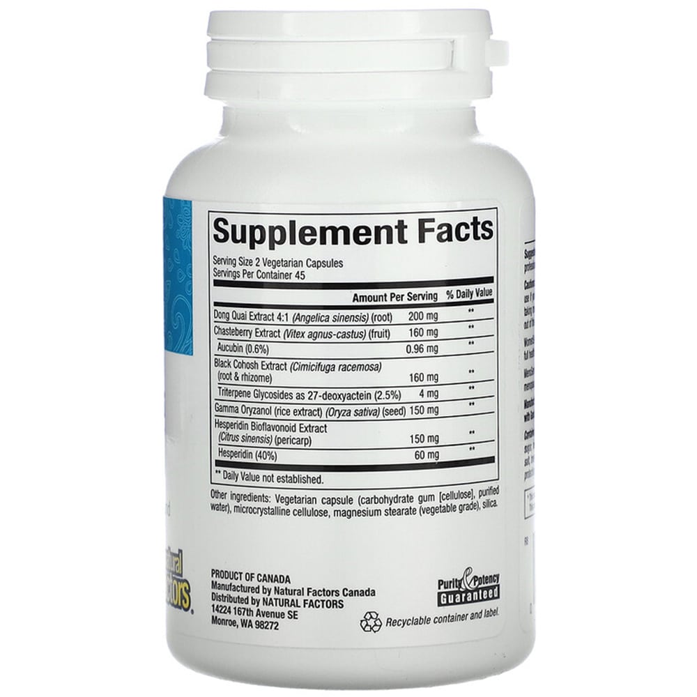 Natural Factors - WomenSense, 90 kapslar - Bild 3
