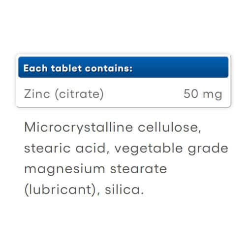 Natural Factors - Zinkcitrat, 50 mg, 180 tabletter - Bild 2