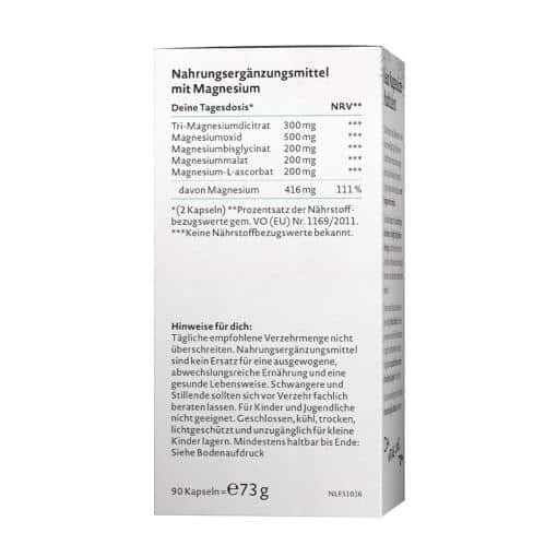 Nature Love - Magnesiumkomplex, 90 vegkapslar - Bild 2