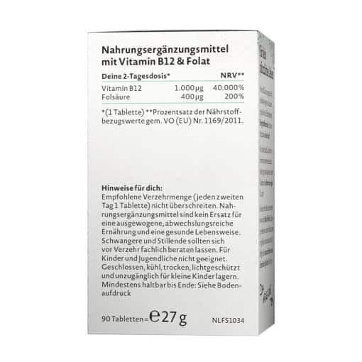 Nature Love - Vitamin B12, 90 veganska tabletter - Bild 2