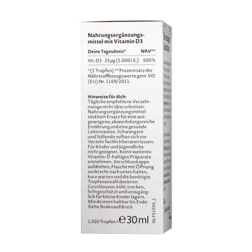 Nature Love - Vitamin D3 1000 IE, 30 ml - Bild 2