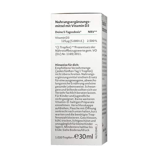 Nature Love - Vitamin D3 5000 IE, 30 ml - Bild 2
