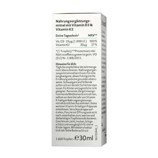 Nature Love - Vitamin D3 & K2, 30 ml - Bild 2