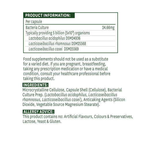 Natures Aid - Acidophilus, 5 miljarder, 60 kapslar - Bild 2