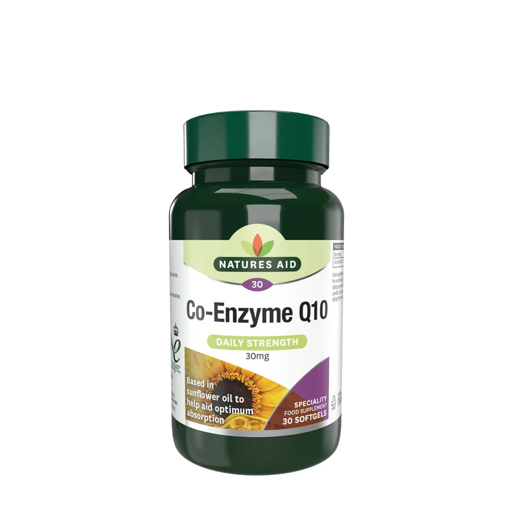 Natures Aid - Co-Enzym Q10, 30 mg (30 mjukkapslar) | Hälsa och välbefinnandeHälsokostKoenzym Q10 | Apoteka