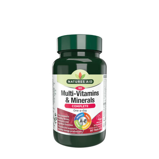 Natures Aid Complete Multi-Vitamins & Minerals (90 Tablets)