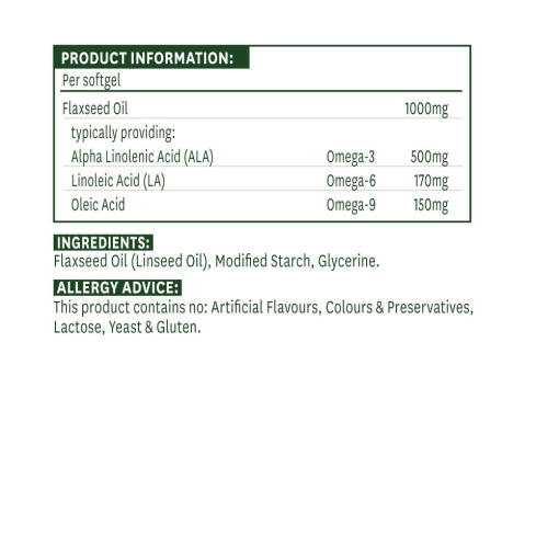 Natures Aid - Linfröolja, 1000 mg (90 Mjukkapslar) - Bild 2