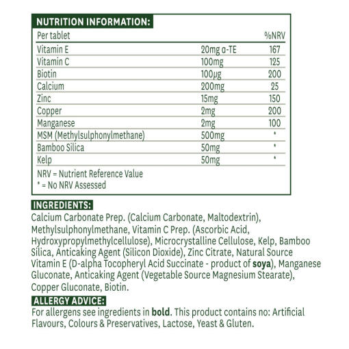 Skin and Nails Formula (30 Tablets)