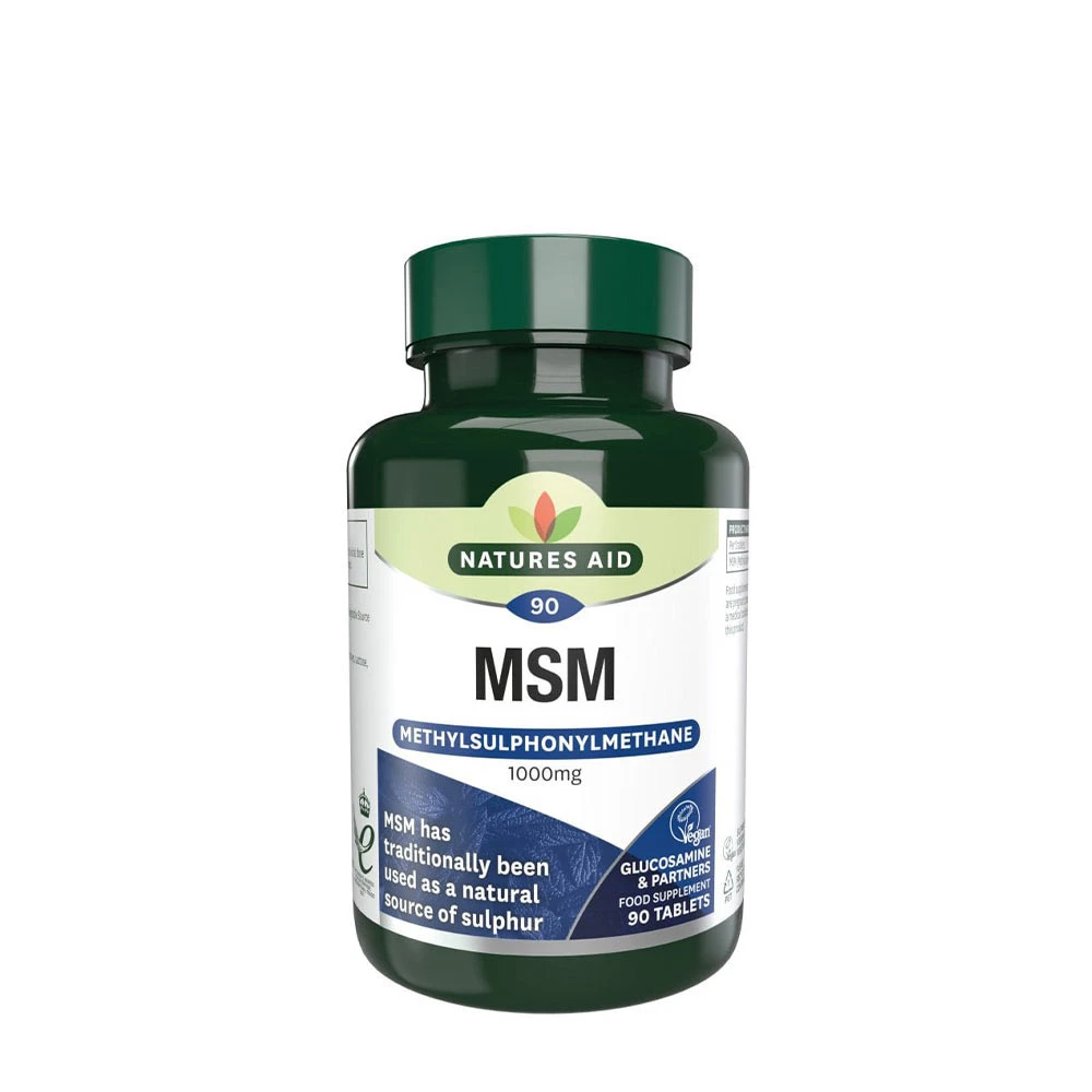 Natures Aid - MSM, 1000 mg, 90 tabletter | HälsokostMSM | Apoteka