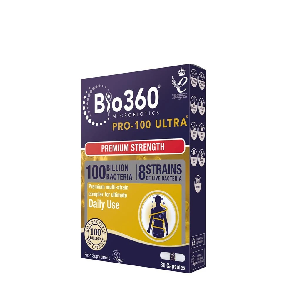 Natures Aid - Pro-100 ULTRA, 100 miljarder bakterier, 30 kapslar | HälsokostProbiotika | Apoteka