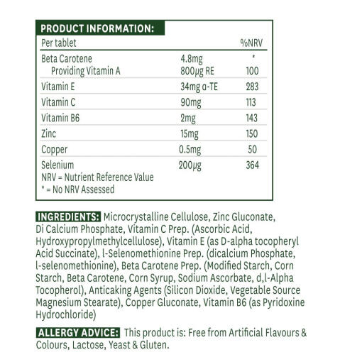 Natures Aid - Selenium 200 mcg, 90 tabletter - Bild 2