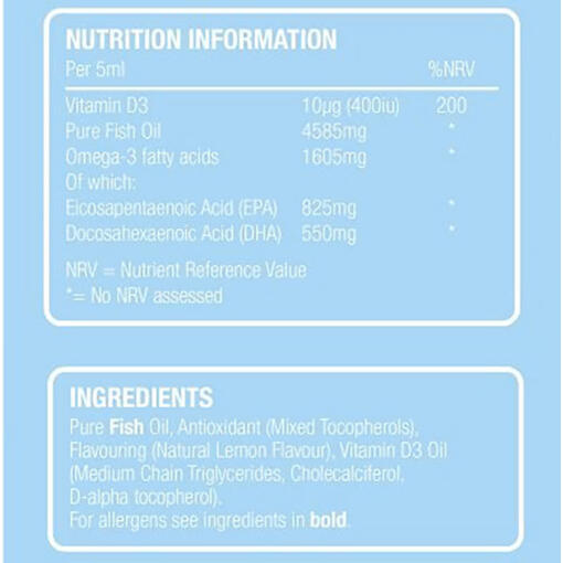 Natures Aid - Super Stars Omega-3, Citronsmak, 150 ml - Bild 2