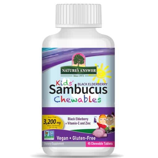 Nature's Answer - Kids Sambucus Tuggtabletter, 45 stycken - Bild 2