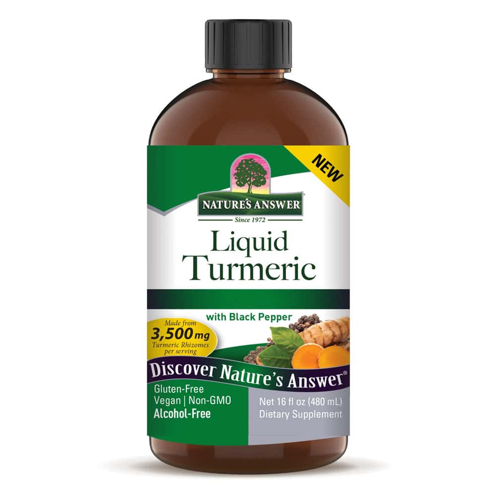 Natures Answer - Flytande Gurkmeja med Svartpeppar, 3500 mg, 480 ml | HälsokostGurkmeja | Apoteka