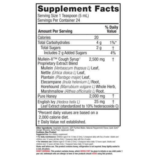 Nature's Answer - Mullein-X Hostmedicin, 120 ml - Bild 3