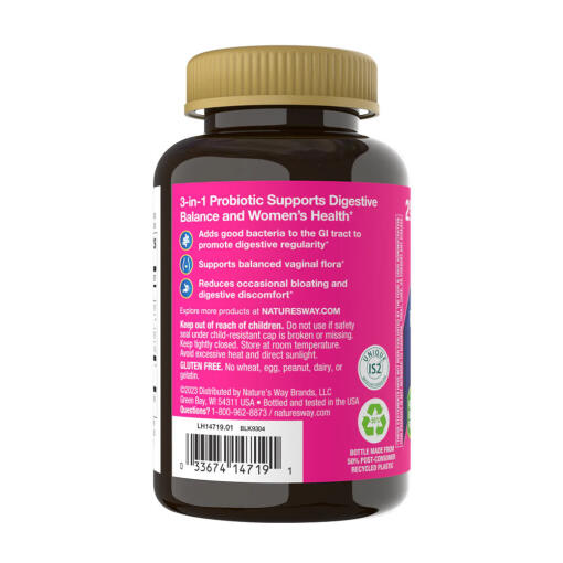 Nature's Way - 3-i-1 Probiotiska Gummies för Kvinnor, 50 stycken - Bild 3