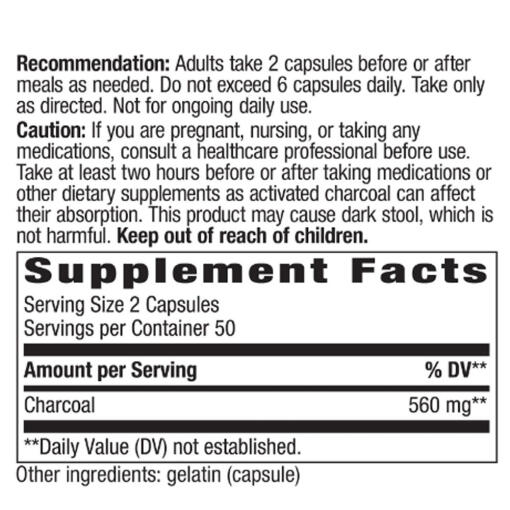 Nature's Way - Aktiverat Kol, 100 Kapslar - Bild 9