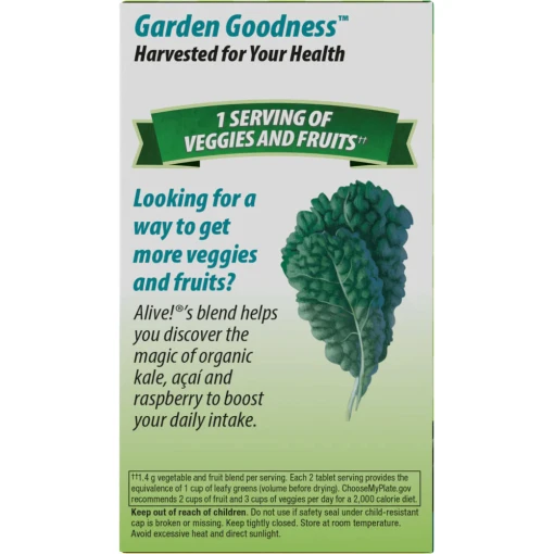 Nature's Way - Alive! Garden Goodness för män, 60 tabletter - Bild 9