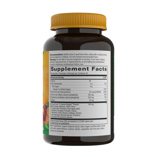 Nature's Way - Alive! Kalcium + D3 Gummies, 60 stycken - Bild 4