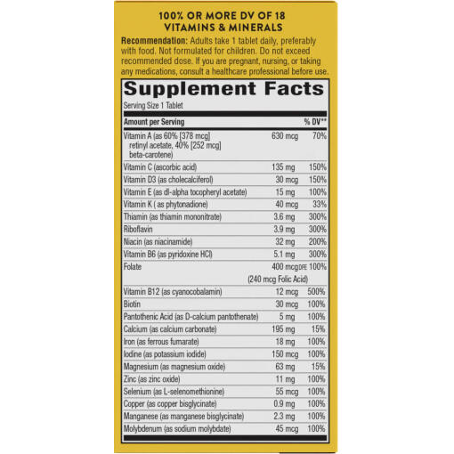 Nature's Way - Alive! Daily Energy, Komplett Multivitamin, 60 tabletter - Bild 2