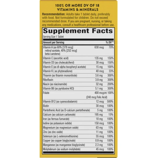Nature's Way - Alive! Daily Energy, Komplett Multivitamin, 60 tabletter - Bild 2