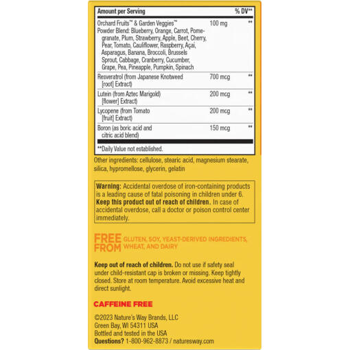 Nature's Way - Alive! Daily Energy, Komplett Multivitamin, 60 tabletter - Bild 3