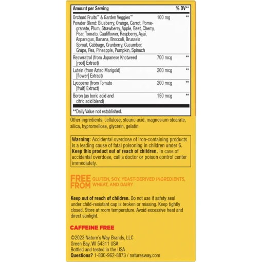 Nature's Way - Alive! Daily Energy, Komplett Multivitamin, 60 tabletter - Bild 3